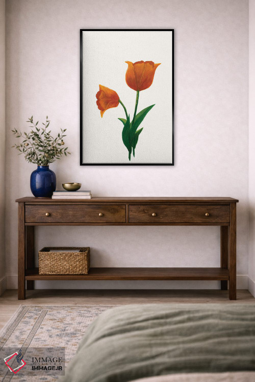 تابلو مینیمال لاله طلوع ۱ اثر کیلیگ وولد - D4B