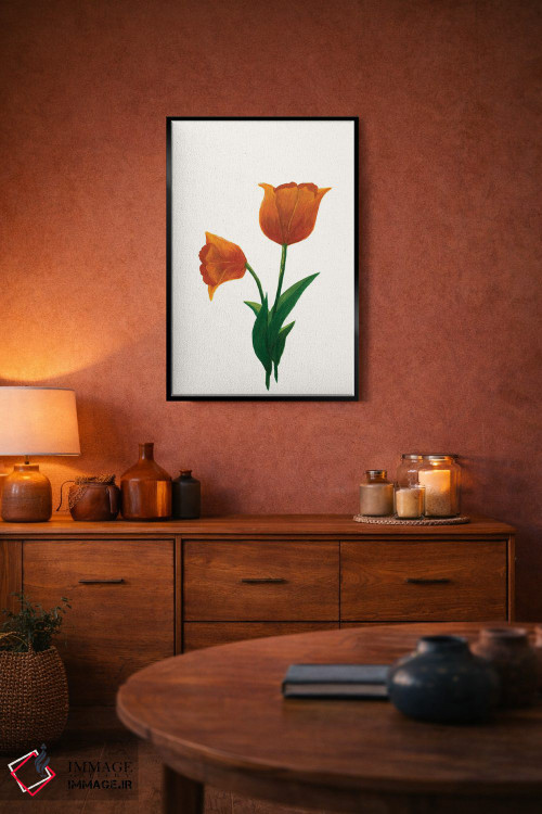 تابلو مینیمال لاله طلوع ۱ اثر کیلیگ وولد - D5B