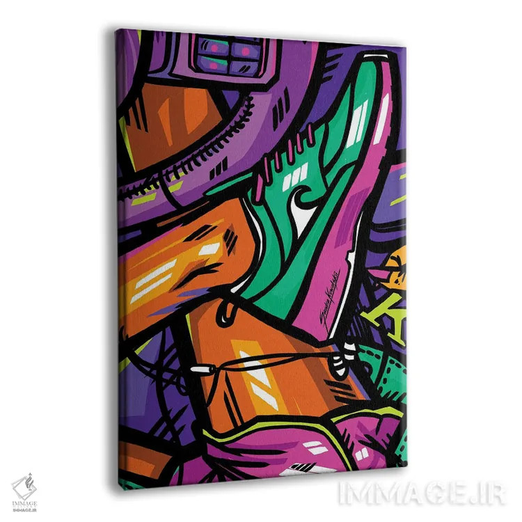 تابلو دکوراتیو نایکی اثر ساندرا کوالسکی - نمای پرسپکتیو محصول