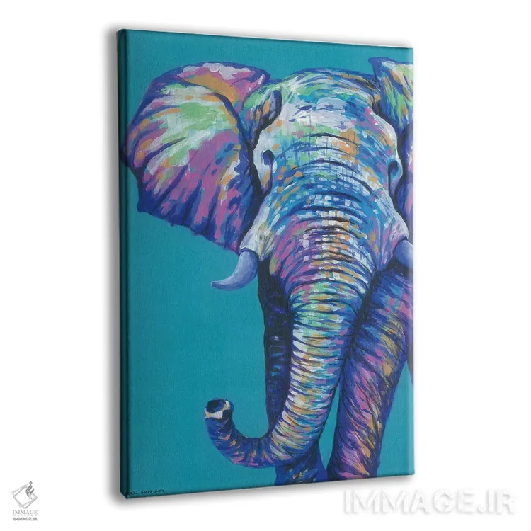 تابلو دکوراتیو فیل شگفت انگیز اثر کیرستین وود - نمای پرسپکتیو محصول