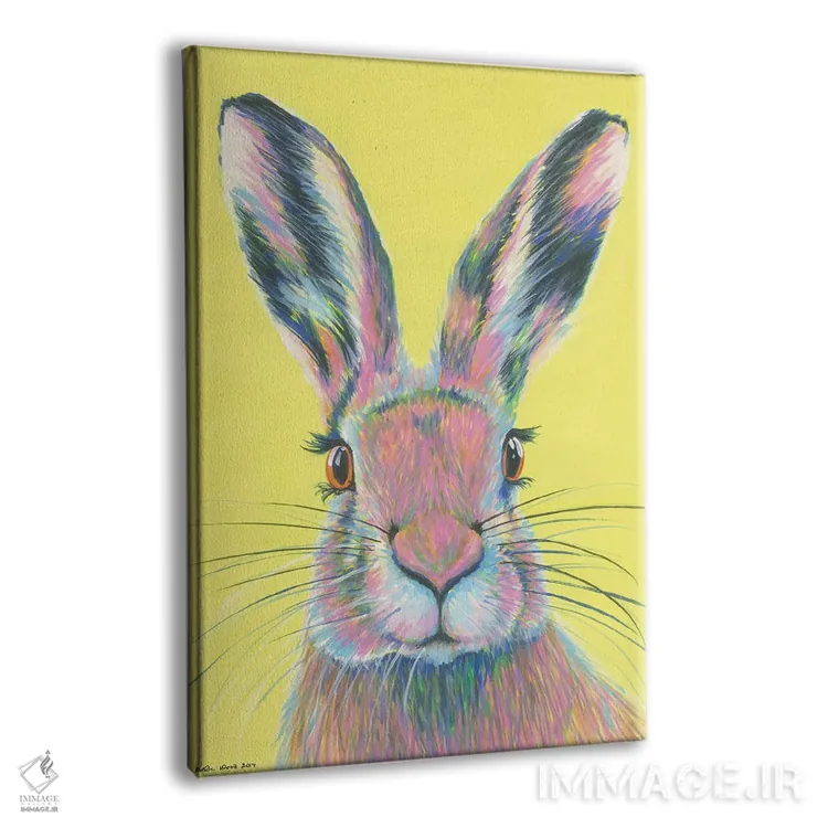 تابلو دکوراتیو خرگوش دیوانه ماه مارس اثر کیرستین وود - نمای پرسپکتیو محصول