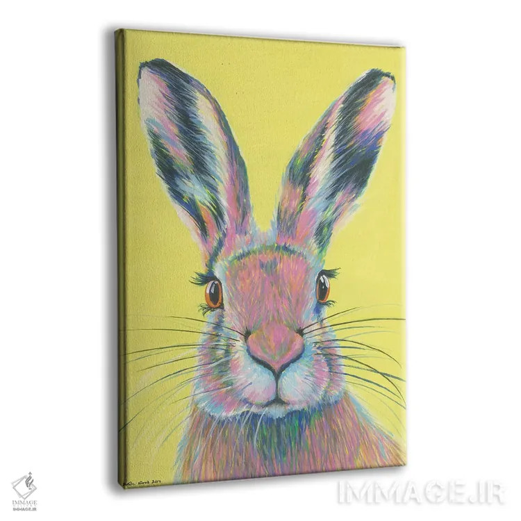 تابلو دکوراتیو خرگوش دیوانه ماه مارس اثر کیرستین وود - نمای پرسپکتیو محصول