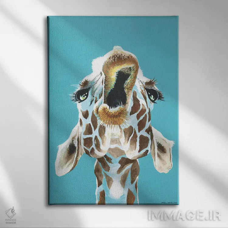 تابلو دکوراتیو شوخی کردن اثر کیرستین وود - نمای روبهرو روی دیوار