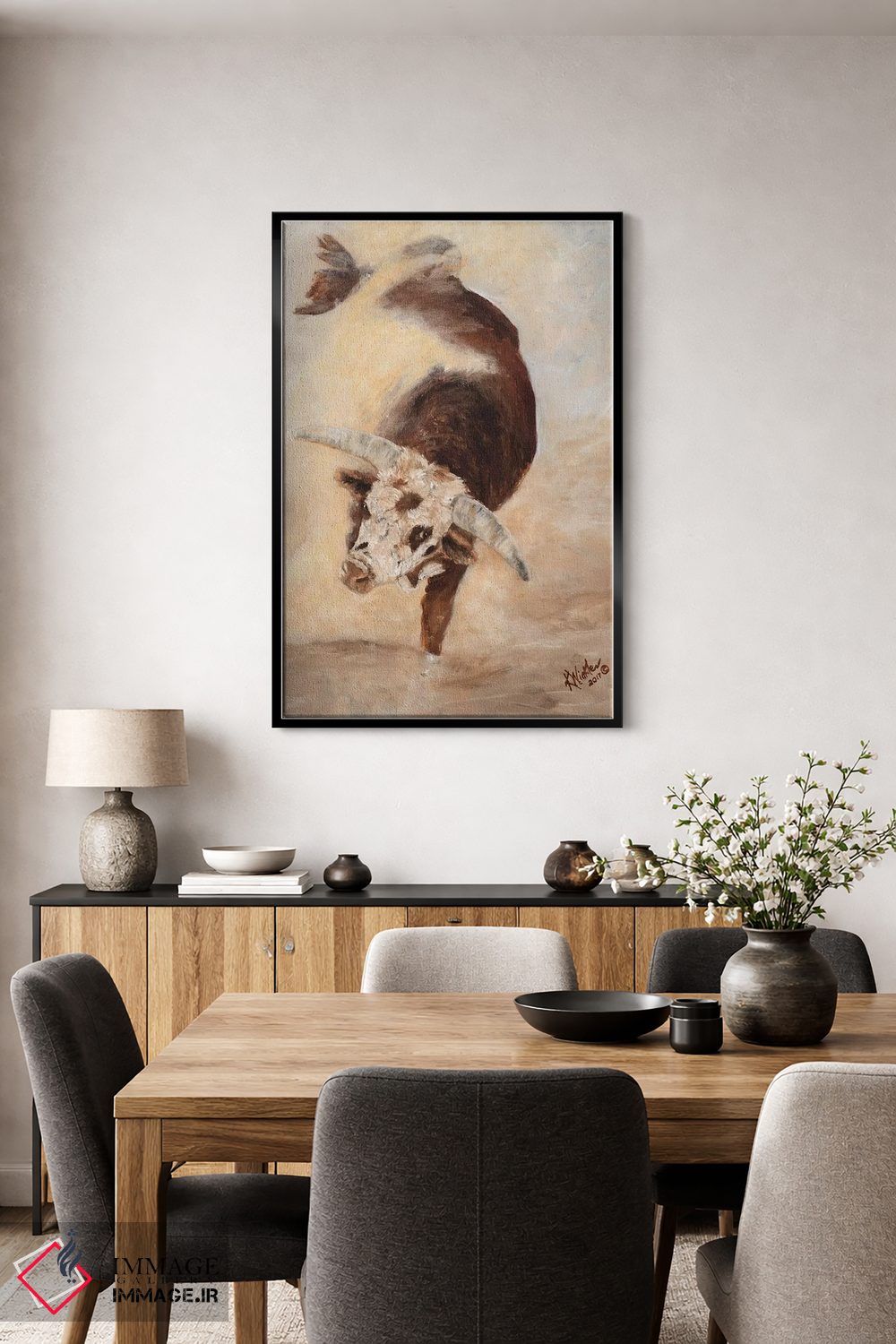 تابلو دکوراتیو تکان، تلق تلق و غلتیدن ۲ اثر کتی وینکلر - D3B