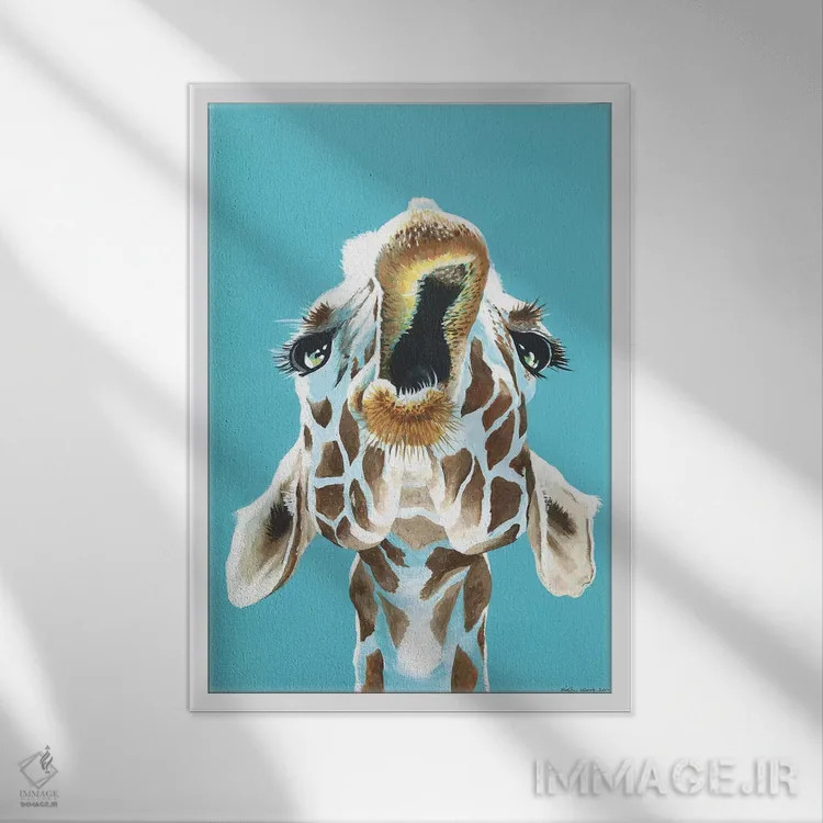 تابلو دکوراتیو شوخی کردن اثر کیرستین وود - نمای قابدار سفید