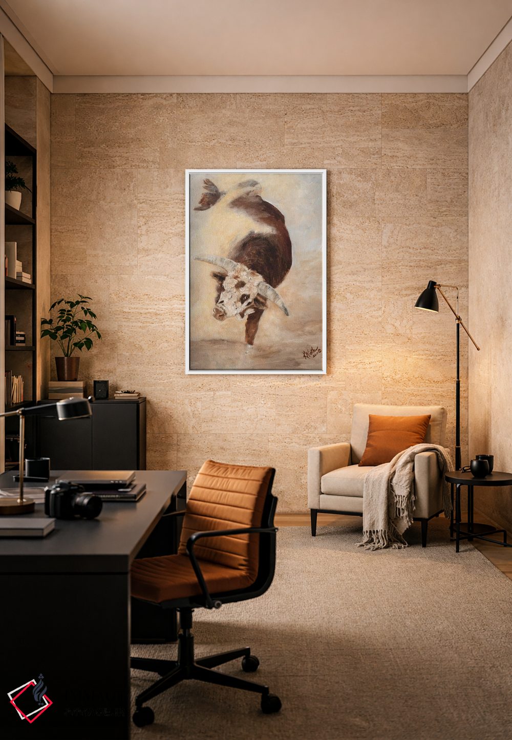 تابلو دکوراتیو تکان، تلق تلق و غلتیدن ۲ اثر کتی وینکلر - D5W