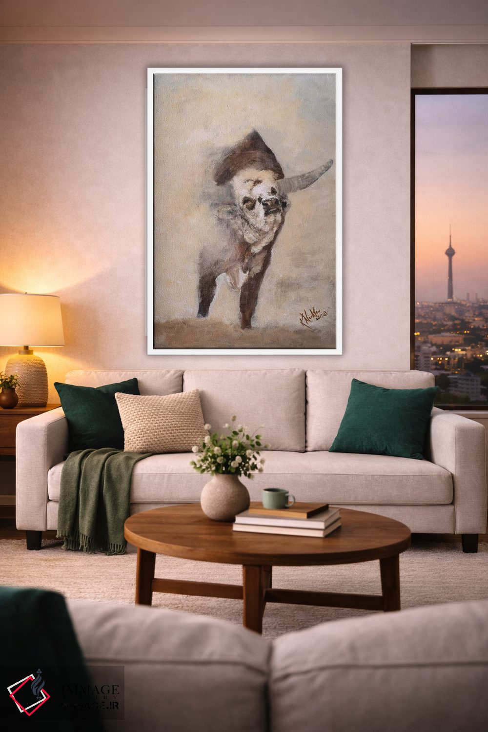 تابلو دکوراتیو تکان، تلق تلق و غلتیدن ۳ اثر کتی وینکلر - D1W