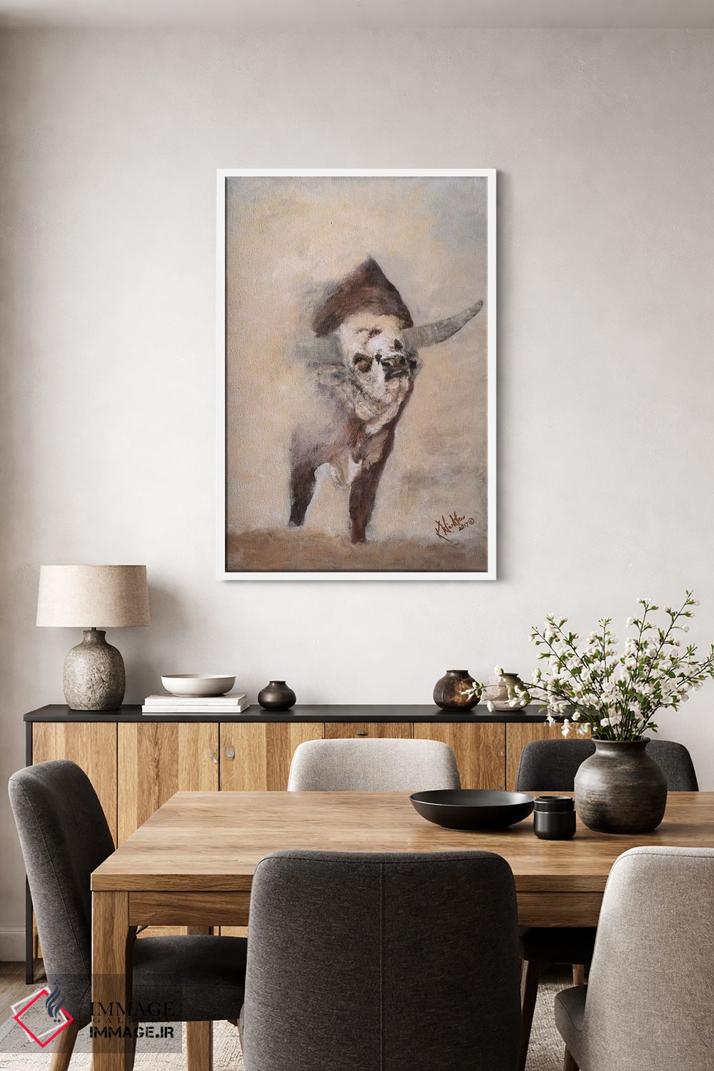 تابلو دکوراتیو تکان، تلق تلق و غلتیدن ۳ اثر کتی وینکلر - D3W