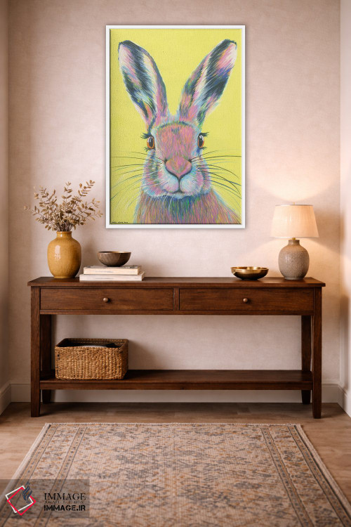 تابلو دکوراتیو خرگوش دیوانه ماه مارس اثر کیرستین وود - D2W