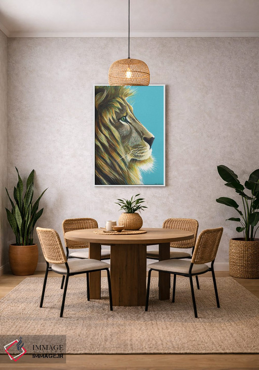 تابلو دکوراتیو شیرشاه اثر کیرستین وود - D2W