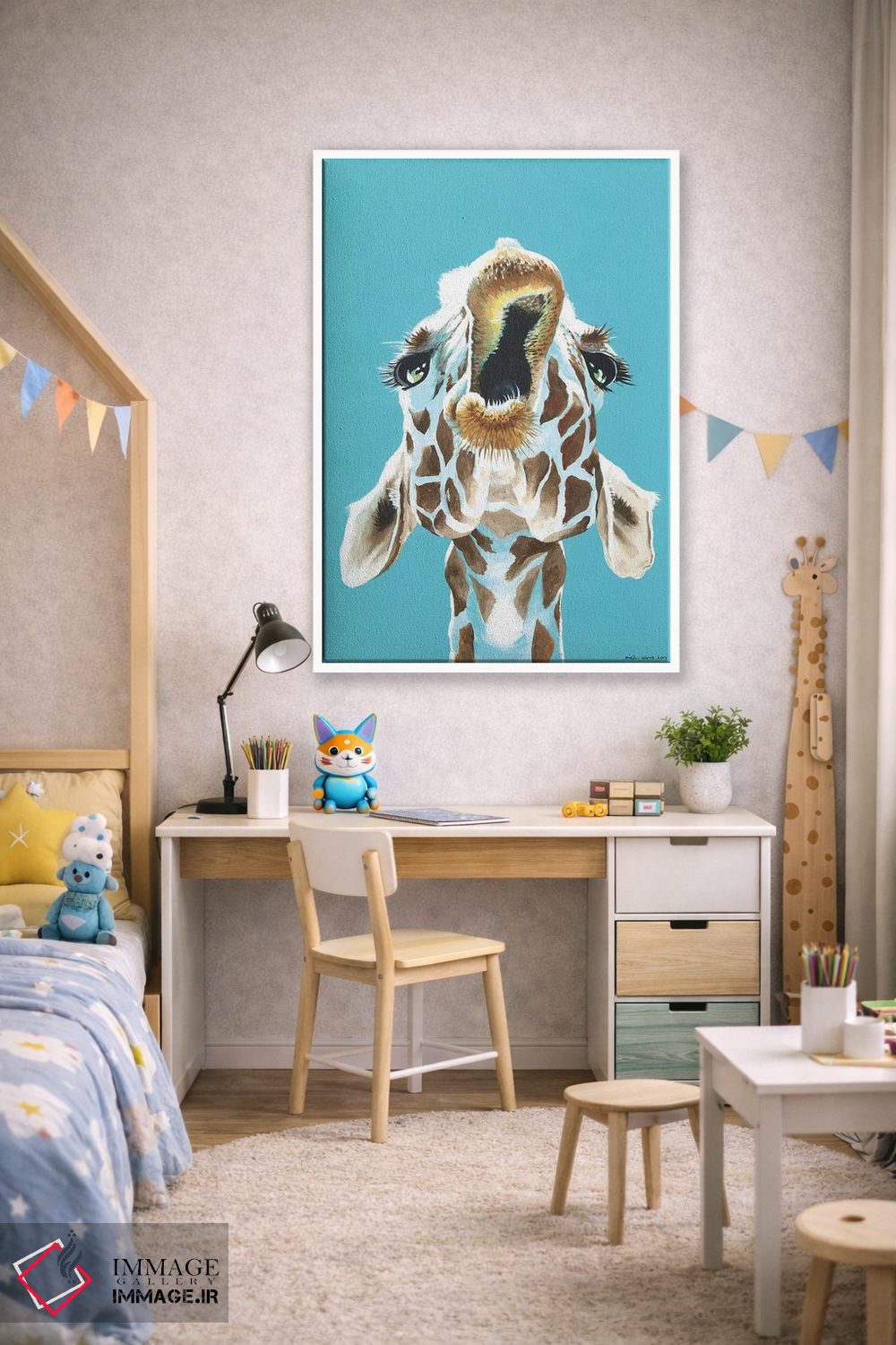 تابلو دکوراتیو شوخی کردن اثر کیرستین وود - D1W