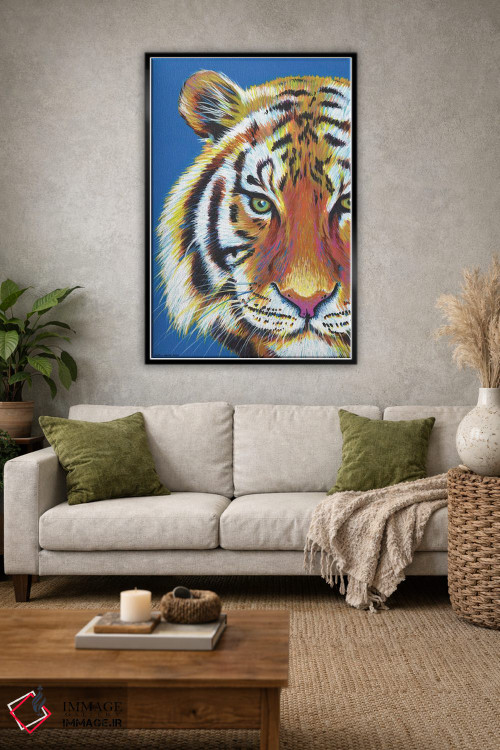 تابلو دکوراتیو ببر ببر اثر کیرستین وود - D2B