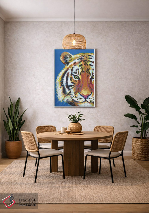 تابلو دکوراتیو ببر ببر اثر کیرستین وود - D3W