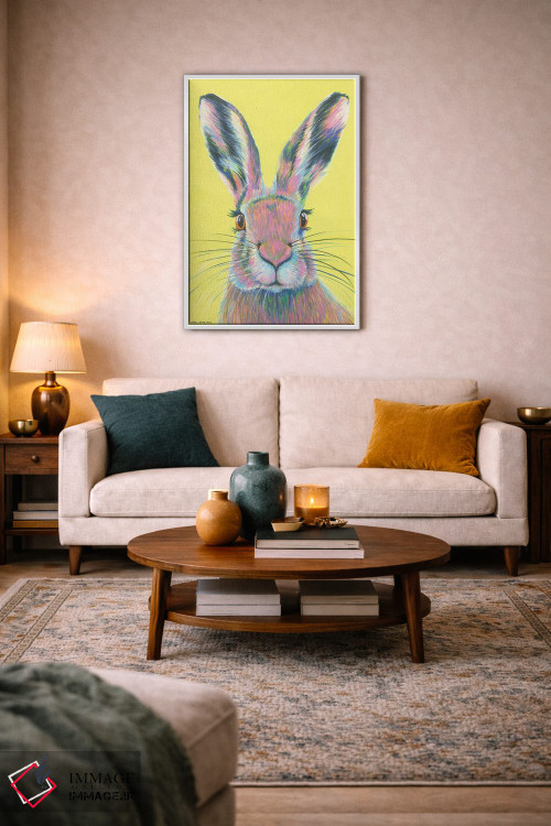 تابلو دکوراتیو خرگوش دیوانه ماه مارس اثر کیرستین وود - D3W