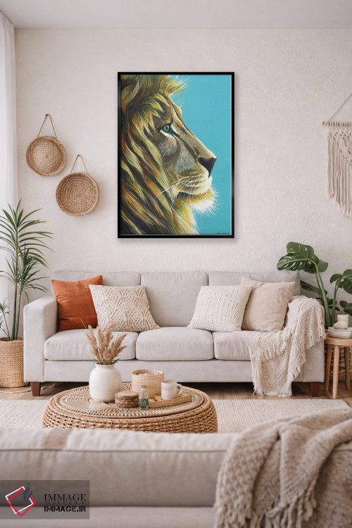 تابلو دکوراتیو شیرشاه اثر کیرستین وود - D3B