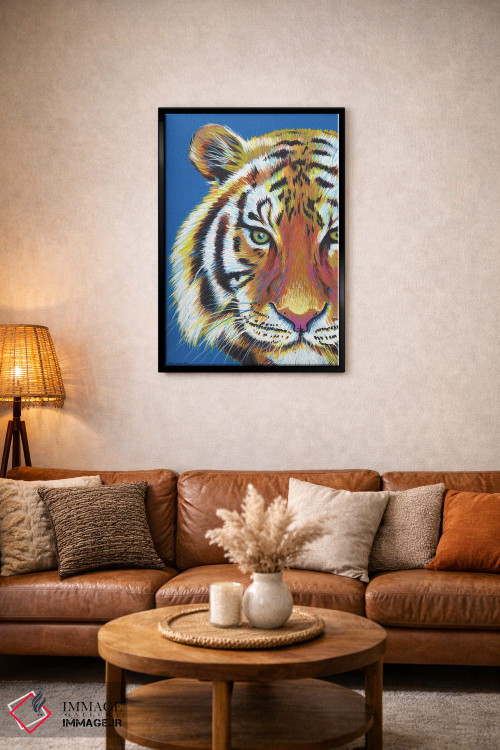 تابلو دکوراتیو ببر ببر اثر کیرستین وود - D4B