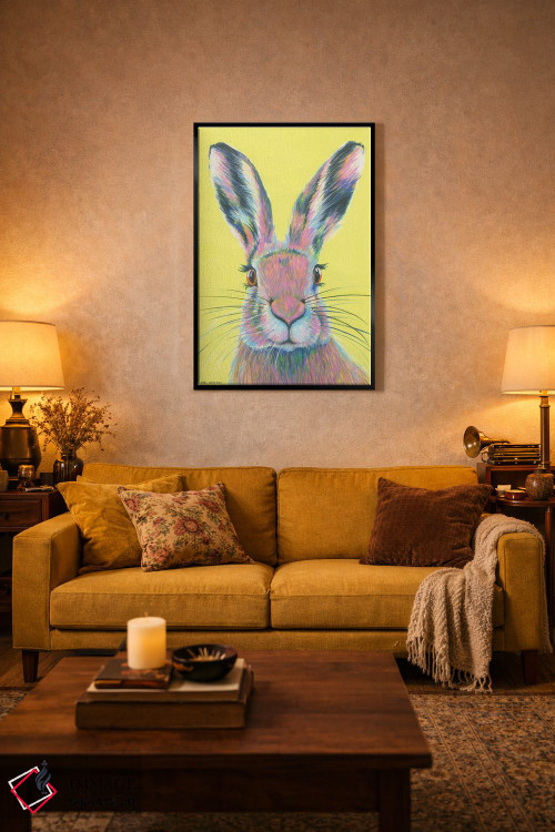 تابلو دکوراتیو خرگوش دیوانه ماه مارس اثر کیرستین وود - D5B