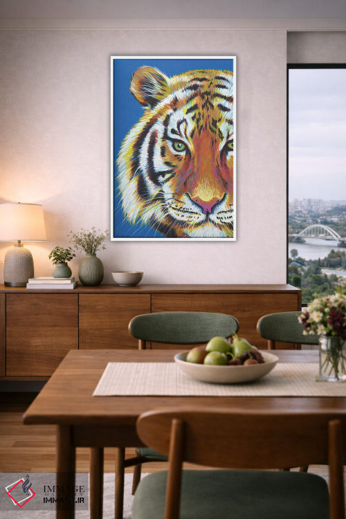 تابلو دکوراتیو ببر ببر اثر کیرستین وود - D6W