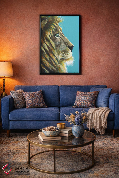 تابلو دکوراتیو شیرشاه اثر کیرستین وود - D4B