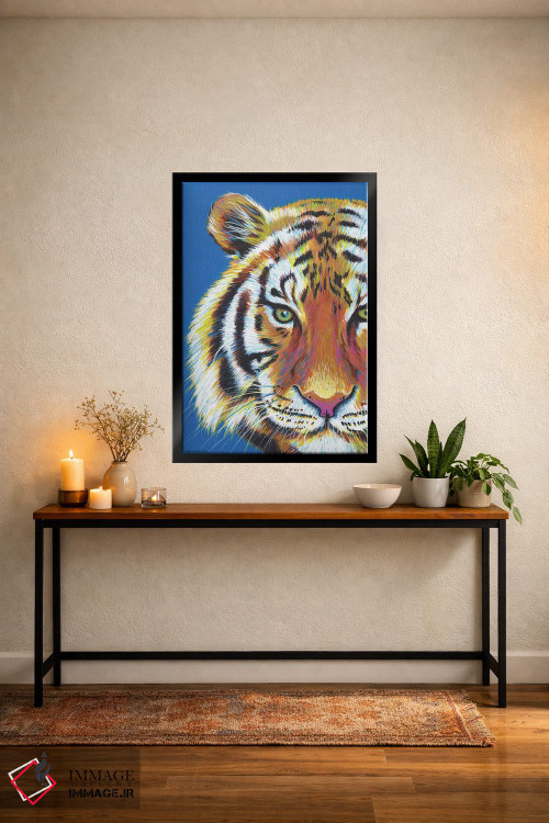 تابلو دکوراتیو ببر ببر اثر کیرستین وود - D5B