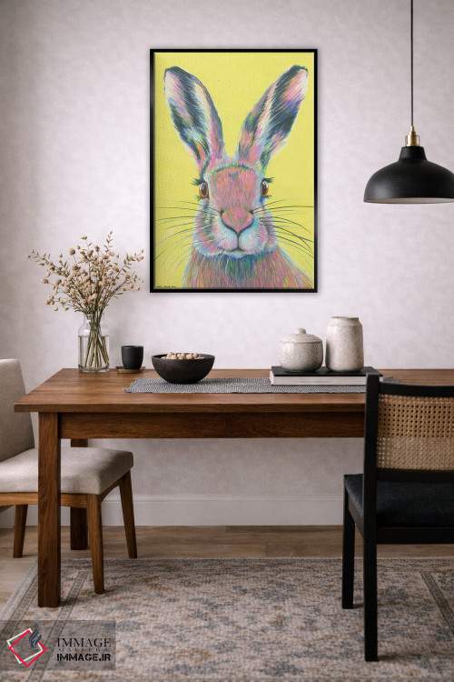 تابلو دکوراتیو خرگوش دیوانه ماه مارس اثر کیرستین وود - D6B