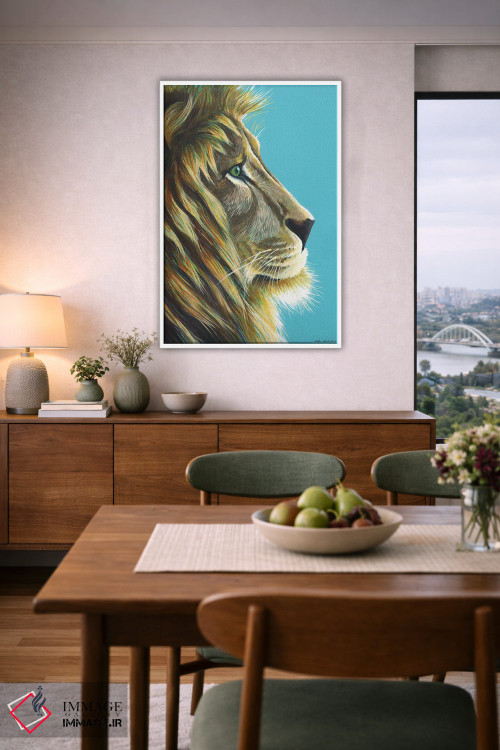 تابلو دکوراتیو شیرشاه اثر کیرستین وود - D6W