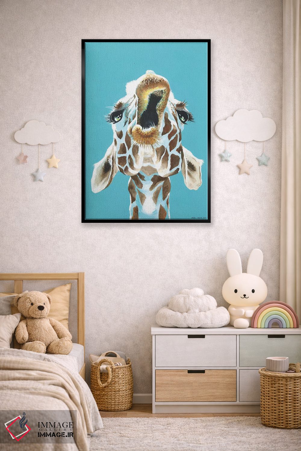 تابلو دکوراتیو شوخی کردن اثر کیرستین وود - D5B