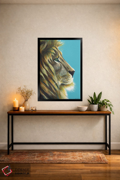 تابلو دکوراتیو شیرشاه اثر کیرستین وود - D5B