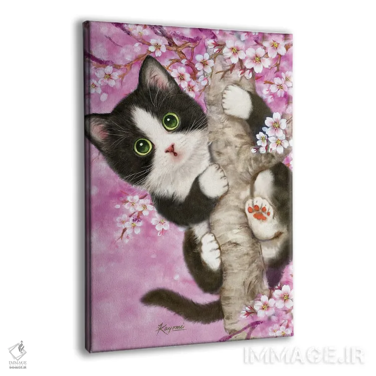 تابلو دکوراتیو نگهبان درخت گیلاس اثر کایومی هارای - نمای پرسپکتیو محصول