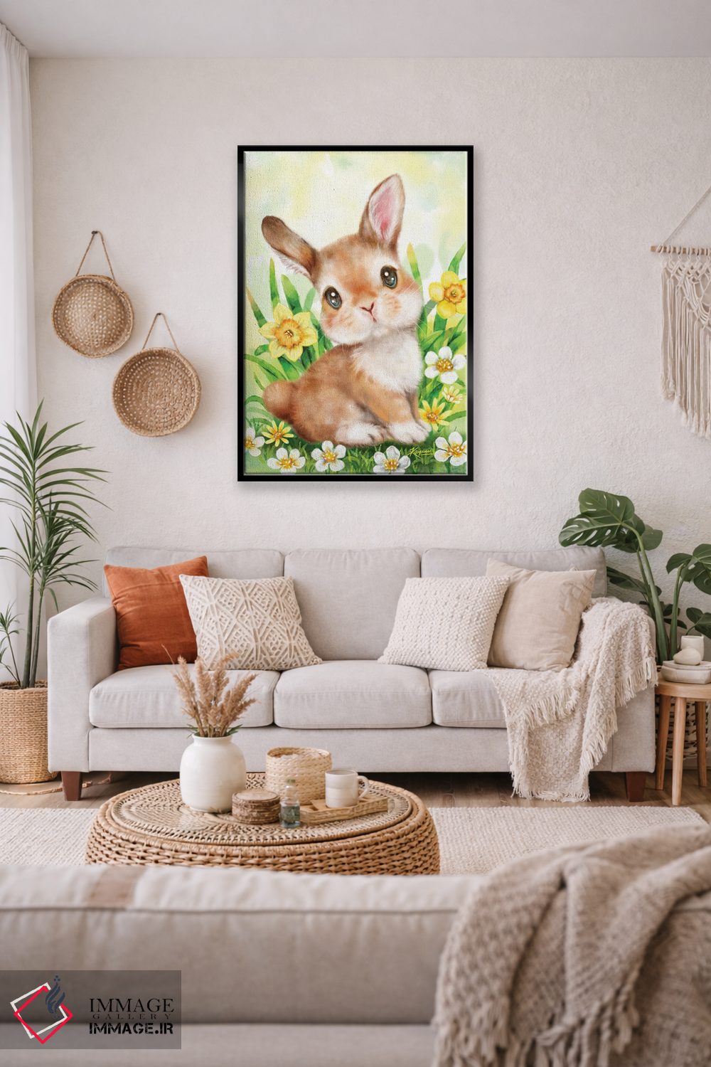 تابلو دکوراتیو اندیشه های خرگوشی اثر کایومی هارای - D5B