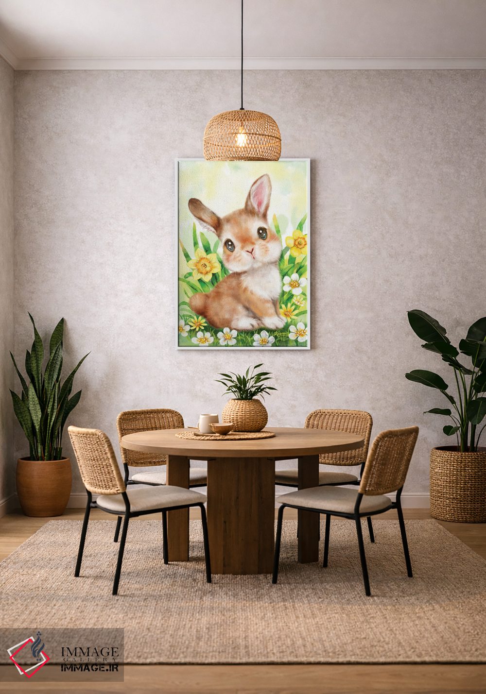 تابلو دکوراتیو اندیشه های خرگوشی اثر کایومی هارای - D4W