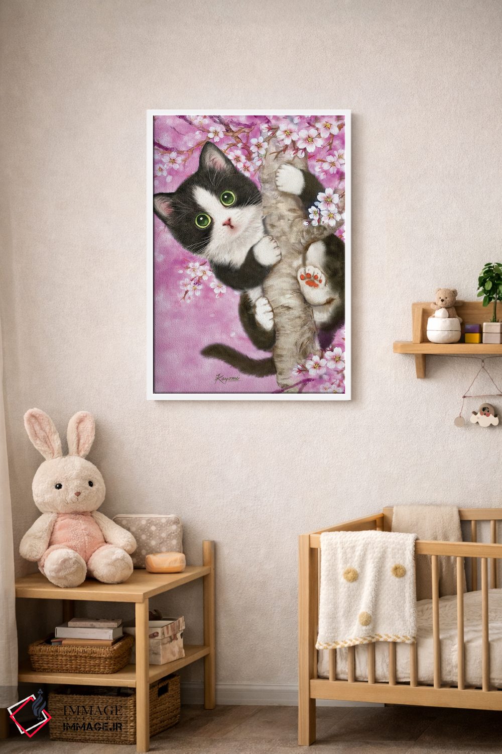 تابلو دکوراتیو نگهبان درخت گیلاس اثر کایومی هارای - D4W