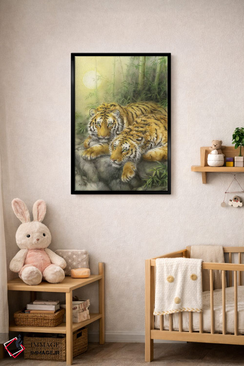 تابلو دکوراتیو صبحگاه جنگل اثر کایومی هارای - D5B