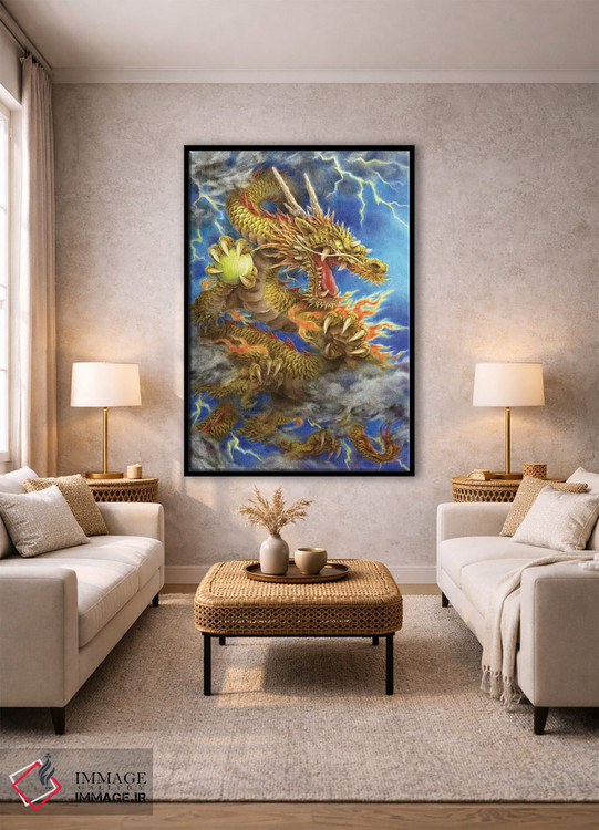 تابلو دکوراتیو اژدهای طلایی ۲۰۱۲ اثر کایومی هارای - D1B
