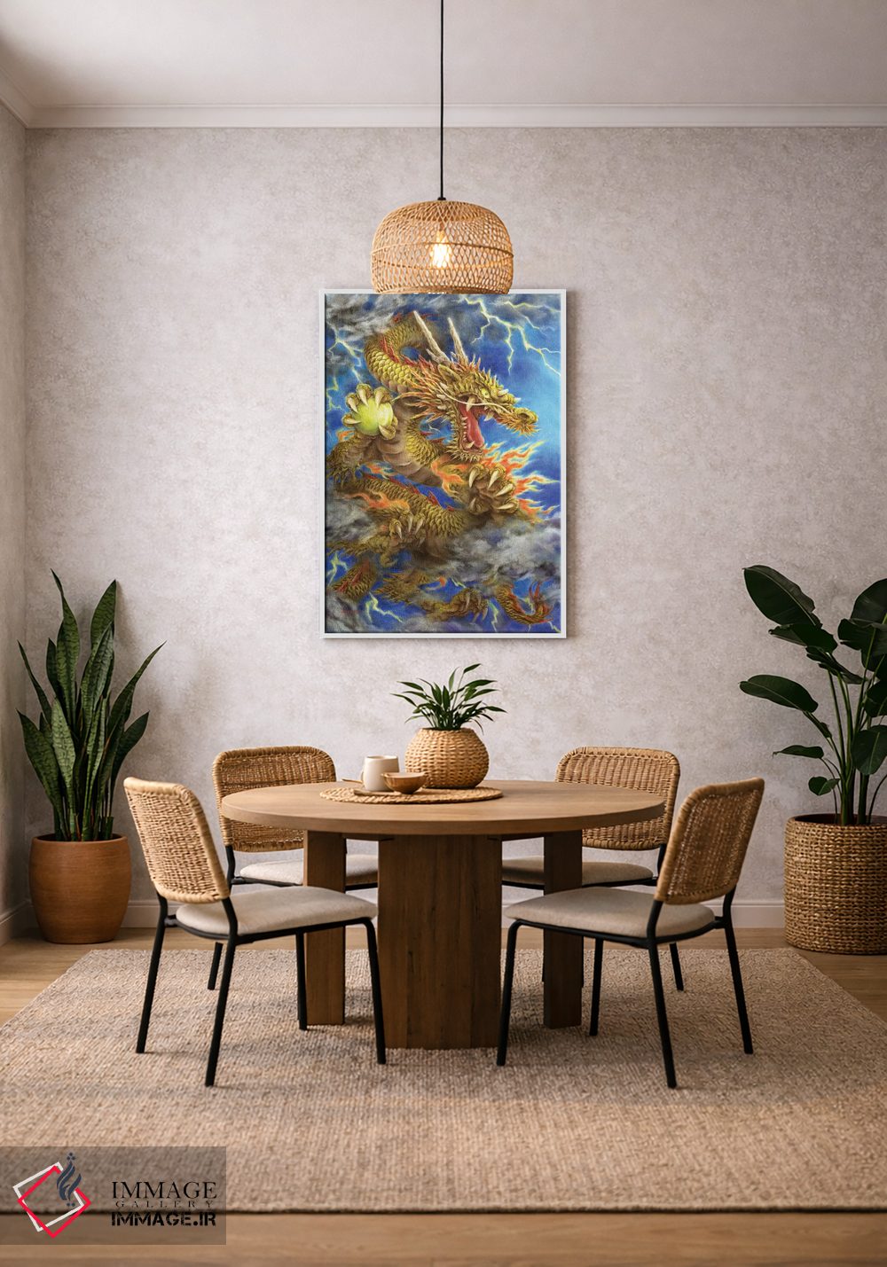 تابلو دکوراتیو اژدهای طلایی ۲۰۱۲ اثر کایومی هارای - D2W