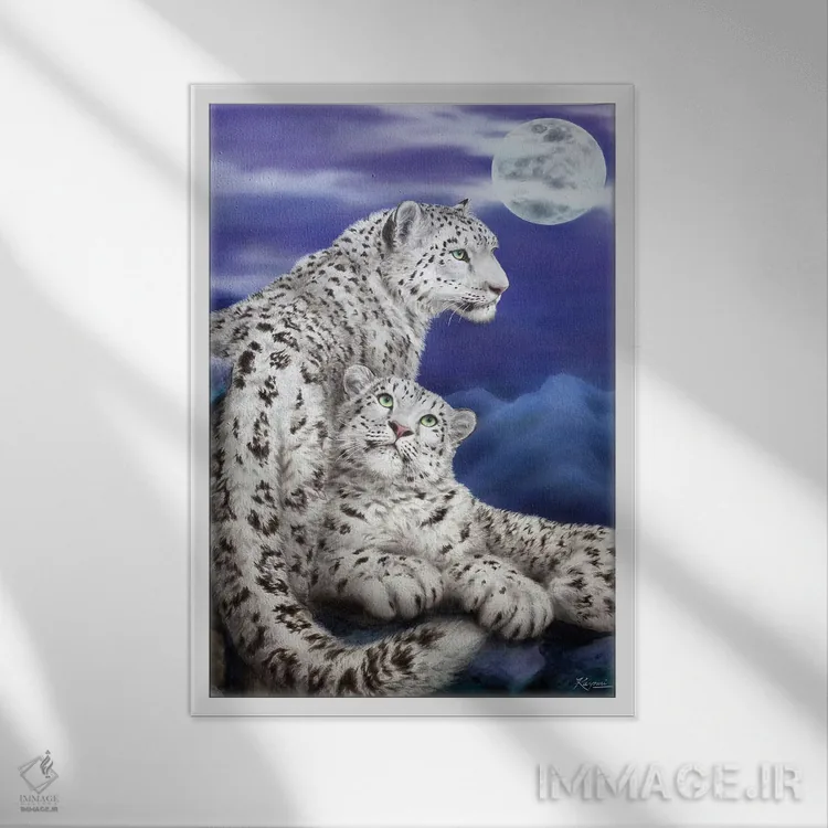تابلو دکوراتیو نوکتورن اثر کایومی هارای - نمای قابدار سفید