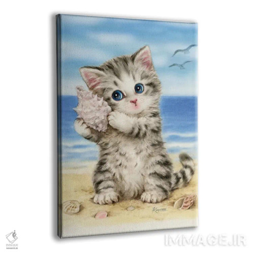 تابلو دکوراتیو صدف دریایی اثر کایومی هارای - نمای پرسپکتیو محصول