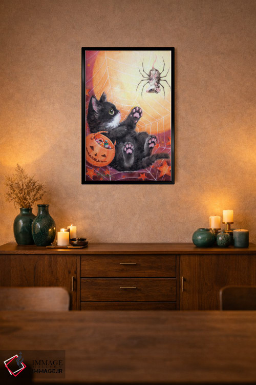 تابلو دکوراتیو عنکبوت ترسناک اثر کایومی هارای - D2B