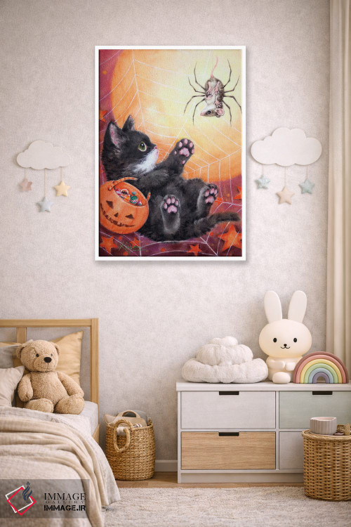 تابلو دکوراتیو عنکبوت ترسناک اثر کایومی هارای - D4W