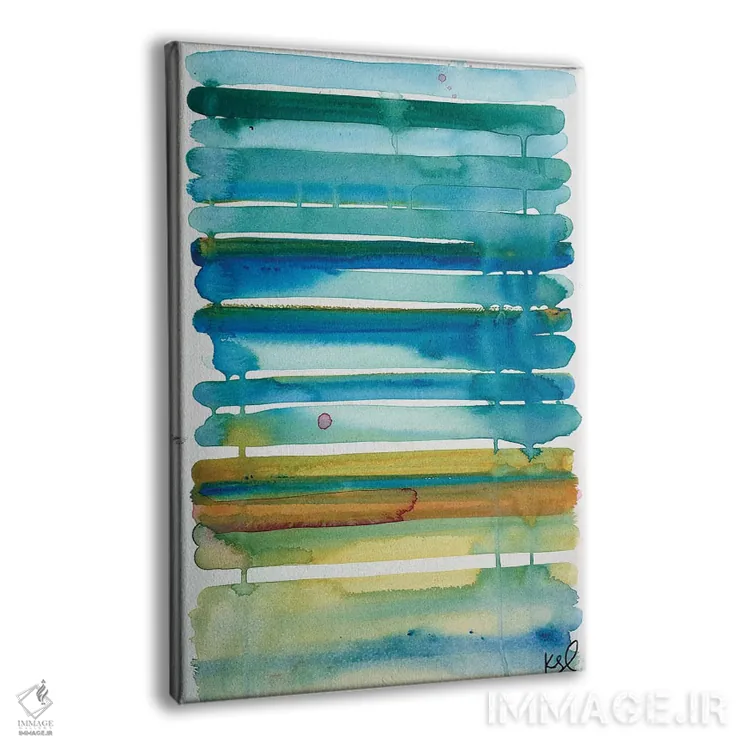 تابلو مینیمال راه راه I اثر کنت یانگستروم - نمای پرسپکتیو محصول