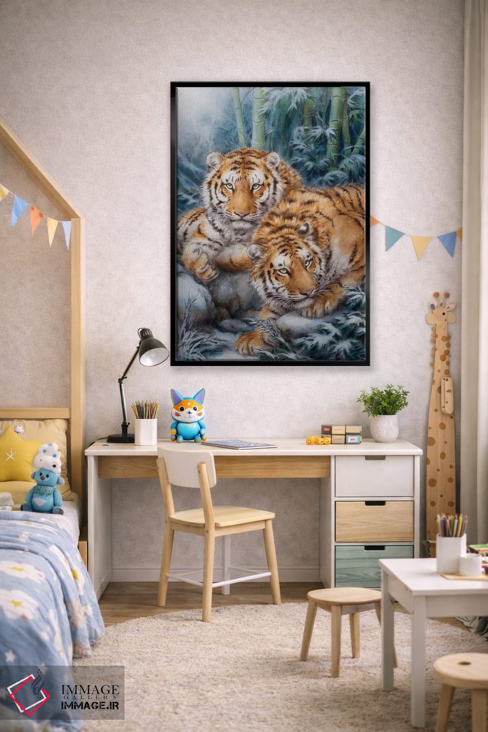 تابلو دکوراتیو بامبوهای زمستانی اثر کایومی هارای - D3B