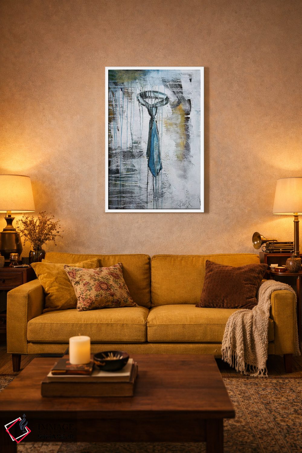 تابلو مدرن کراوات اثر کنت یانگستروم - D1W