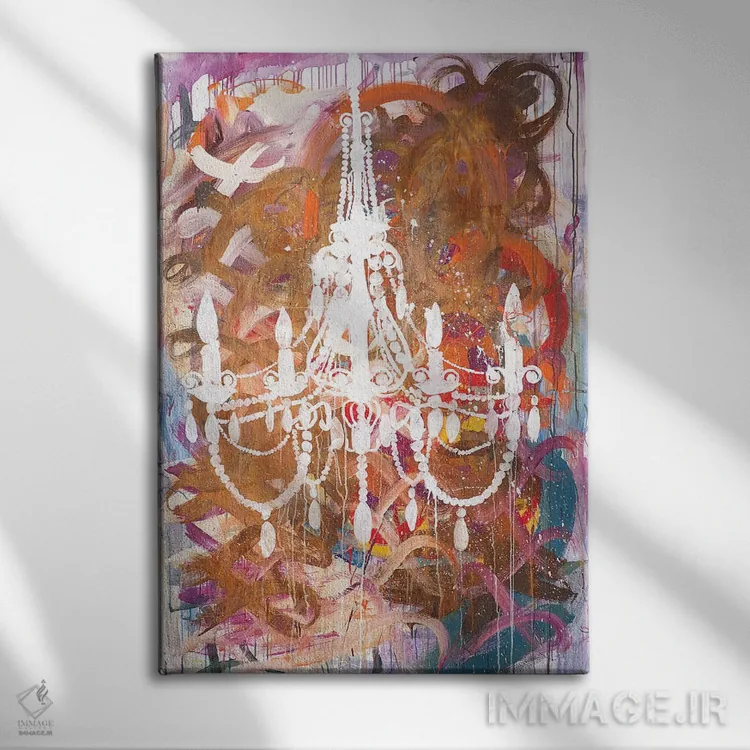 تابلو انتزاعی یانگستروم دابل زیرو فایو اثر کنت یانگستروم - نمای روبهرو روی دیوار