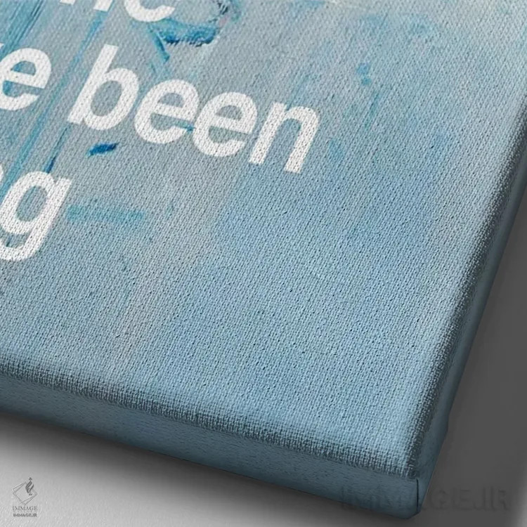 تابلو مدرن تو همان کسی هستی II اثر کنت یانگستروم - نمای نزدیک بافت بوم