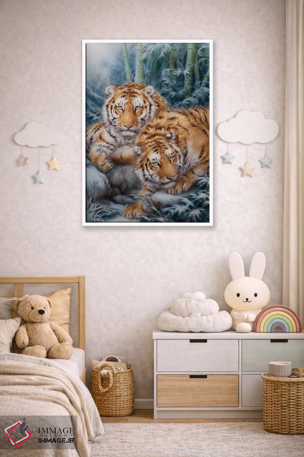 تابلو دکوراتیو بامبوهای زمستانی اثر کایومی هارای - D5W