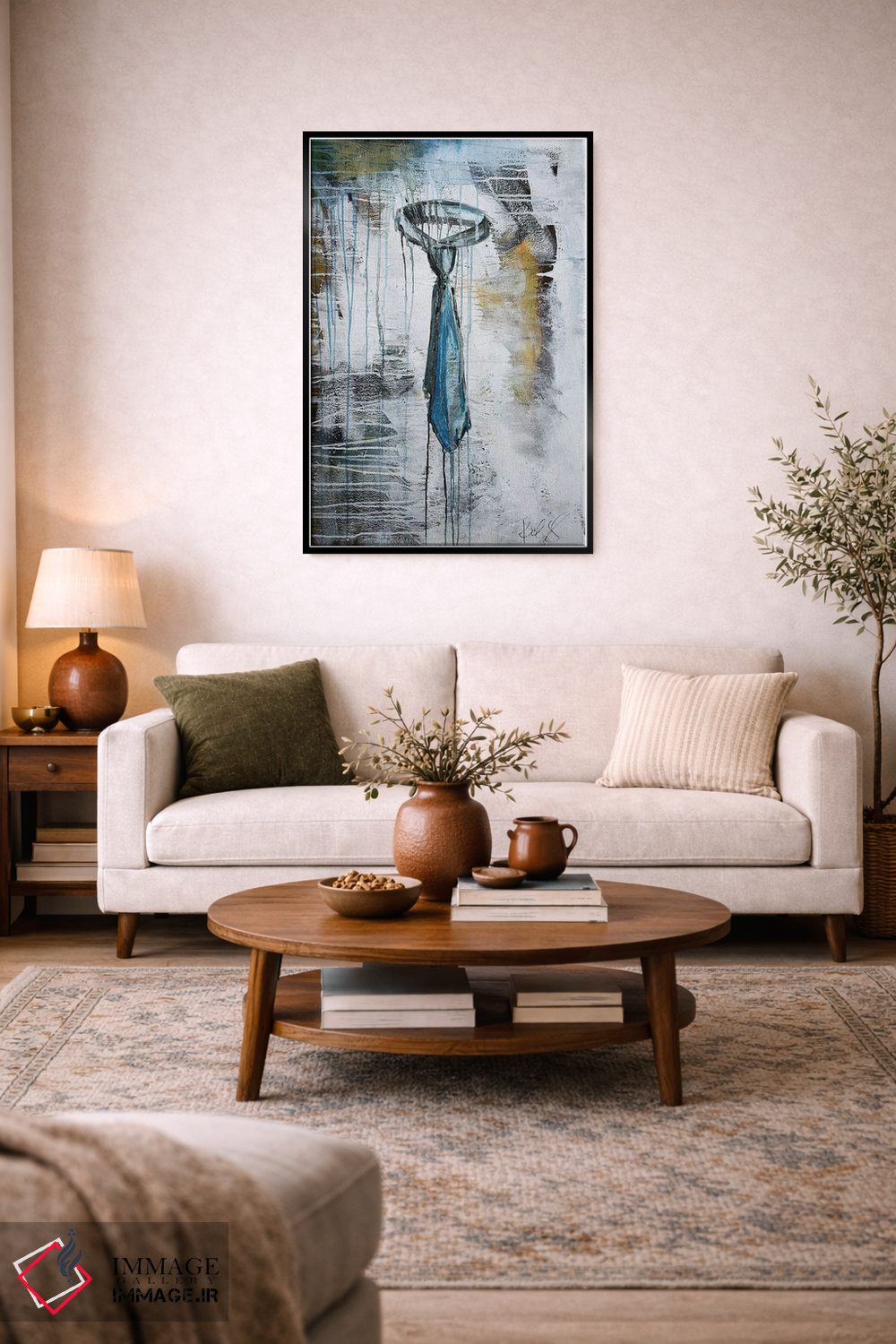 تابلو مدرن کراوات اثر کنت یانگستروم - D3B