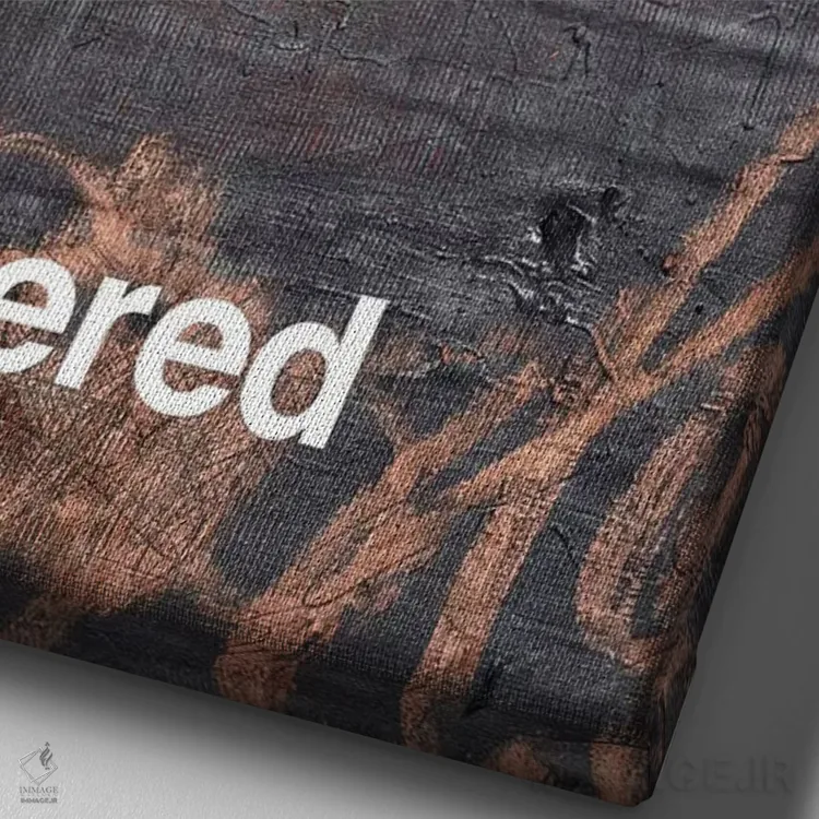 تابلو انتزاعی ستارگان شکسته I اثر کنت یانگستروم - نمای نزدیک بافت بوم