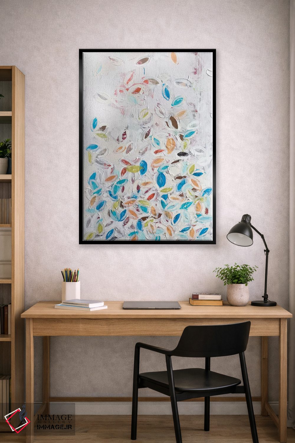 تابلو انتزاعی برگ های بهاری اثر کنت یانگستروم - D1B