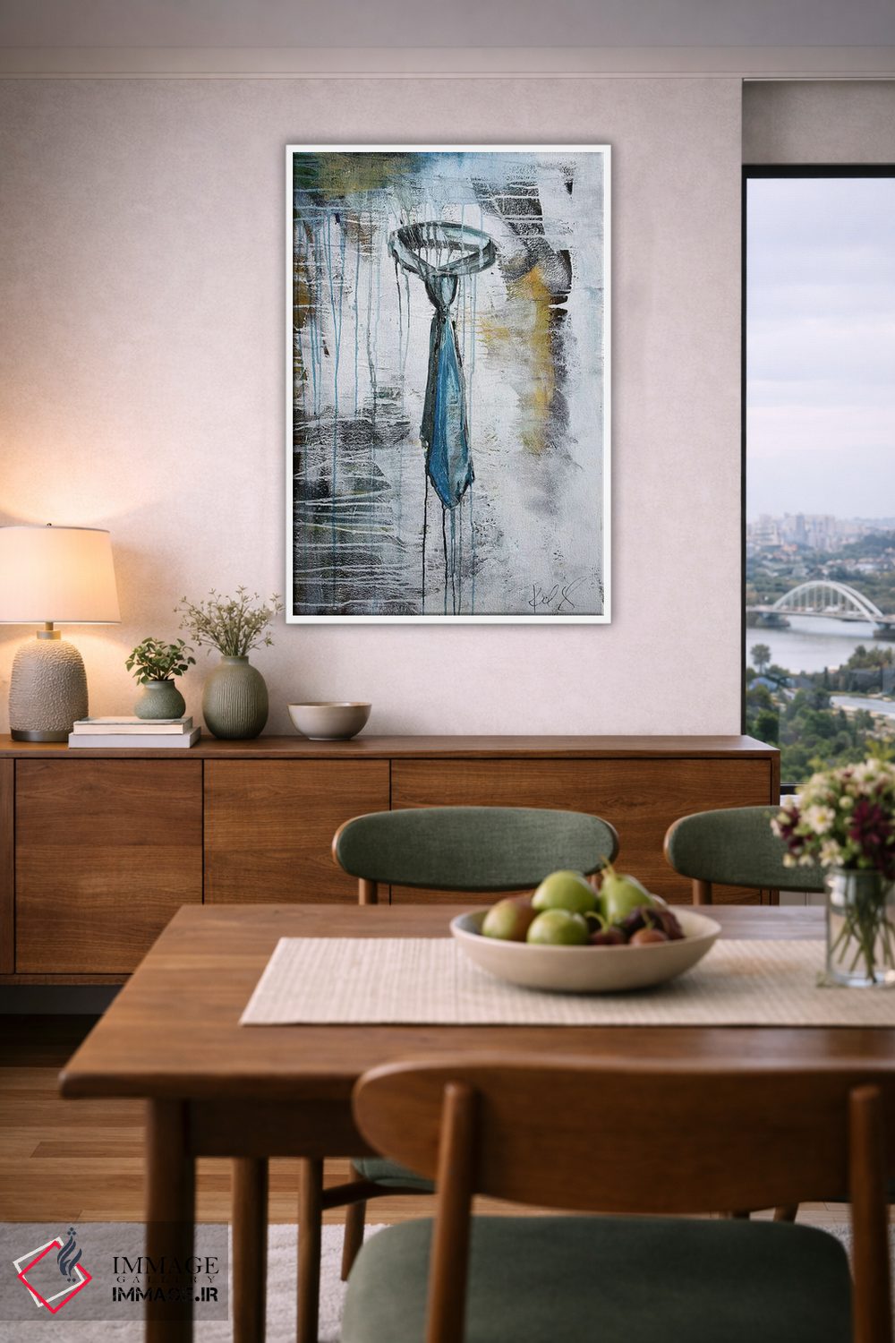 تابلو مدرن کراوات اثر کنت یانگستروم - D6W