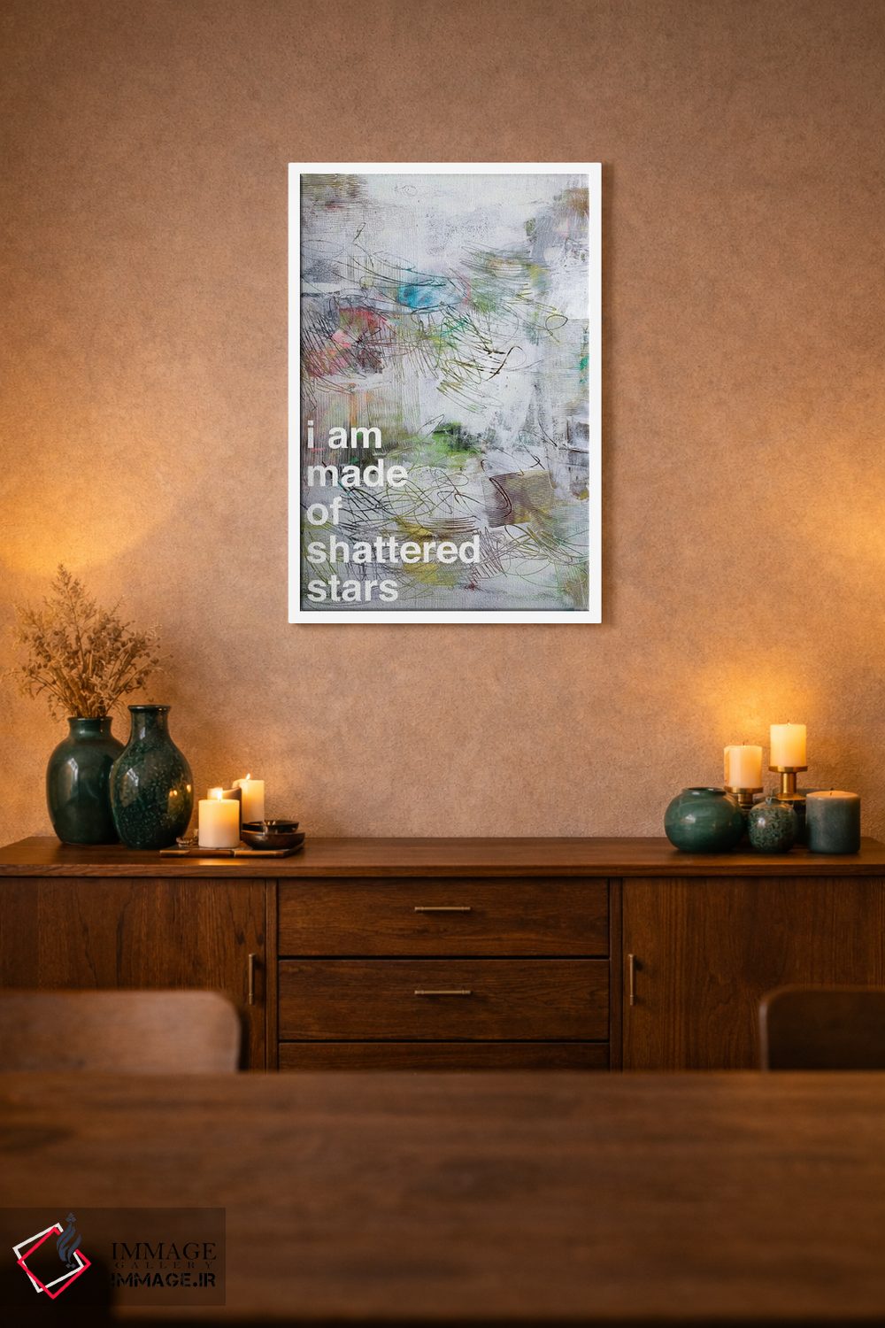 تابلو انتزاعی ستارگان شکسته II اثر کنت یانگستروم - D1W